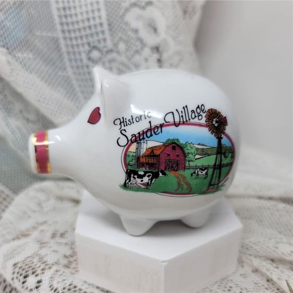 Souvenir Piggy Bank Sauder Village - Picture 3 of 9